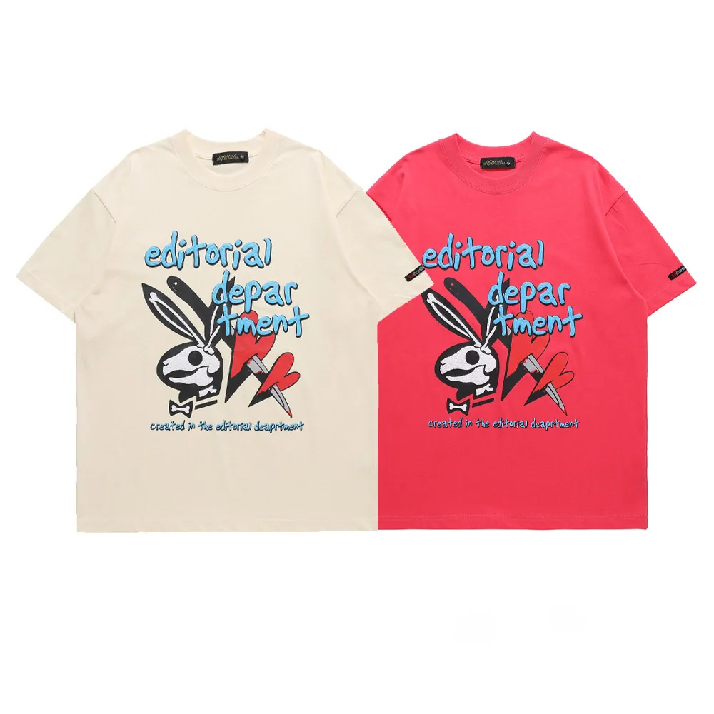 2023 Summer New Loose Streetwear Short Sleeve T-Shirt Unisex Printed Foam Cotton Versatile Round Neck Funny Graphic Top
2023 Summer New Loose Streetwear Short Sleeve T-Shirt Unisex Printed Foam Cotton Versatile Round Neck Funny Graphic Top