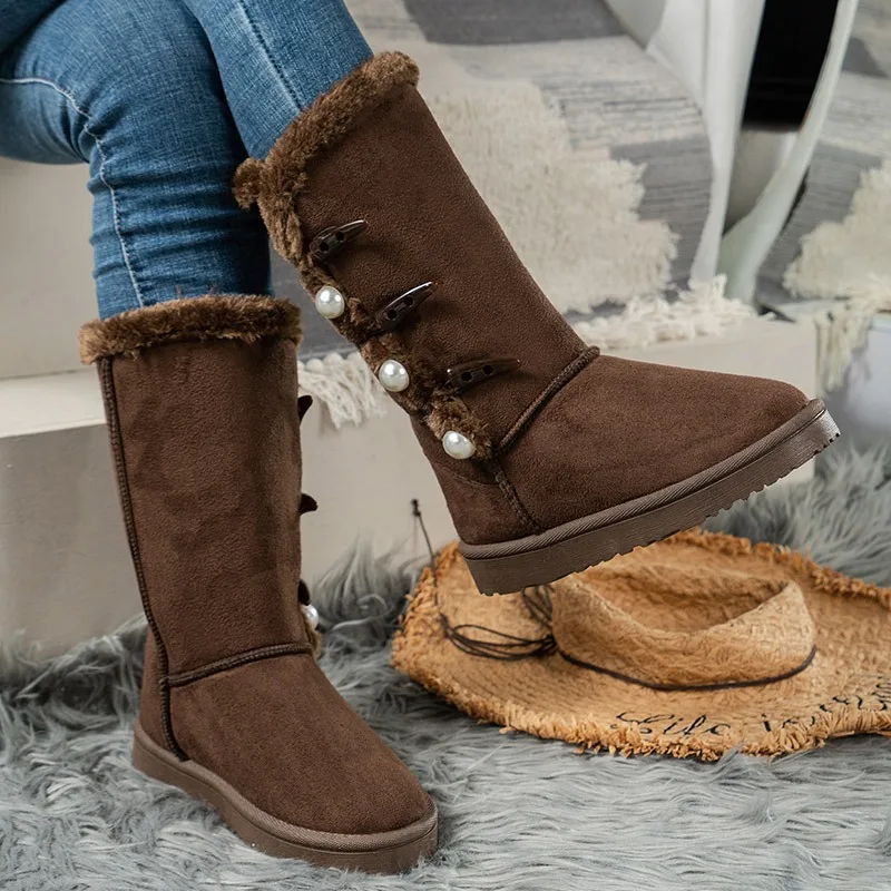 Suede Women Snow High Boots Winter Fur Plush Flats Platform Warm Shoes 2023 New Mid-Calf Casual Cotton Shoes Goth Chelsea Boots
Suede Women Snow High Boots Winter Fur Plush Flats Platform Warm Shoes 2023 New Mid-Calf Casual Cotton Shoes Goth Chelsea Boots