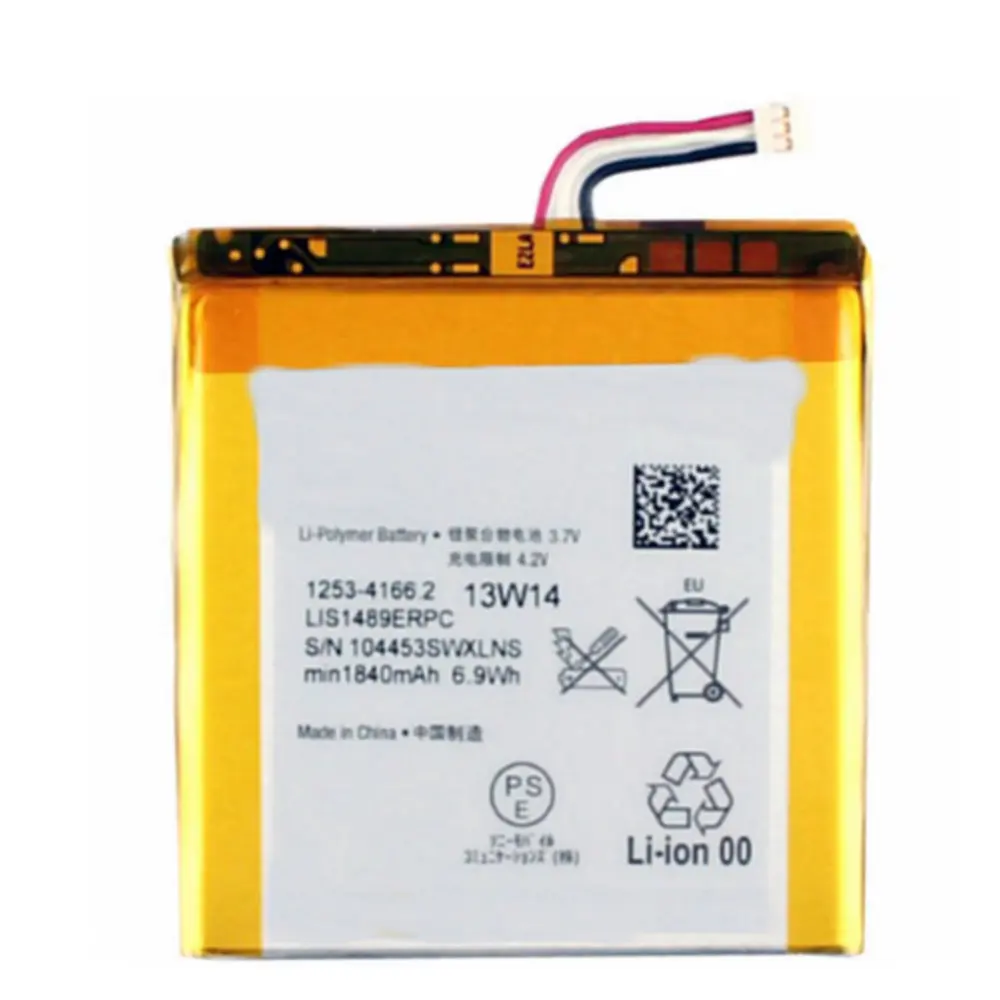 Li-ion High quality Replacement Battery Authentic LIS1489ERPC 1840mAh For SONY LT26 LT26w Xperia acro HD SO-03D Mobile phone
Li-ion High quality Replacement Battery Authentic LIS1489ERPC 1840mAh For SONY LT26 LT26w Xperia acro HD SO-03D Mobile phone