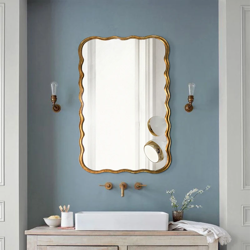 Wall Mirror Bedroom Aesthetic Interior Wavy Infinity Vintage Mirror Full Body Dressing Wandstickers House Decoration ZY35XP 
Wall Mirror Bedroom Aesthetic Interior Wavy Infinity Vintage Mirror Full Body Dressing Wandstickers House Decoration ZY35XP