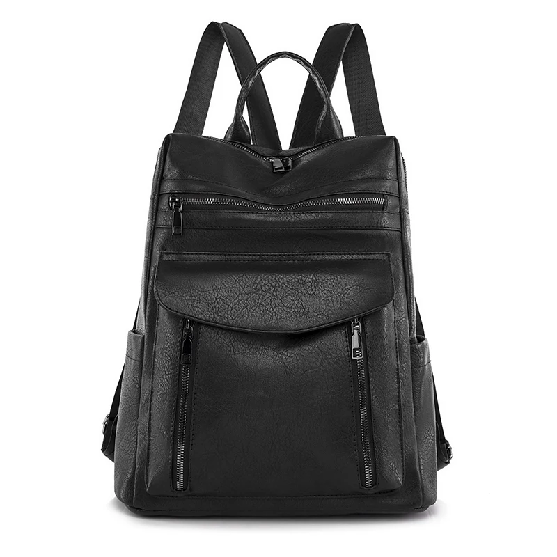 

2023 Multifunctional Large Capacity Knapsack Youth Girls Travel Students Schoolbag Thickened PU Anti Splashing Backpacks Bagpack