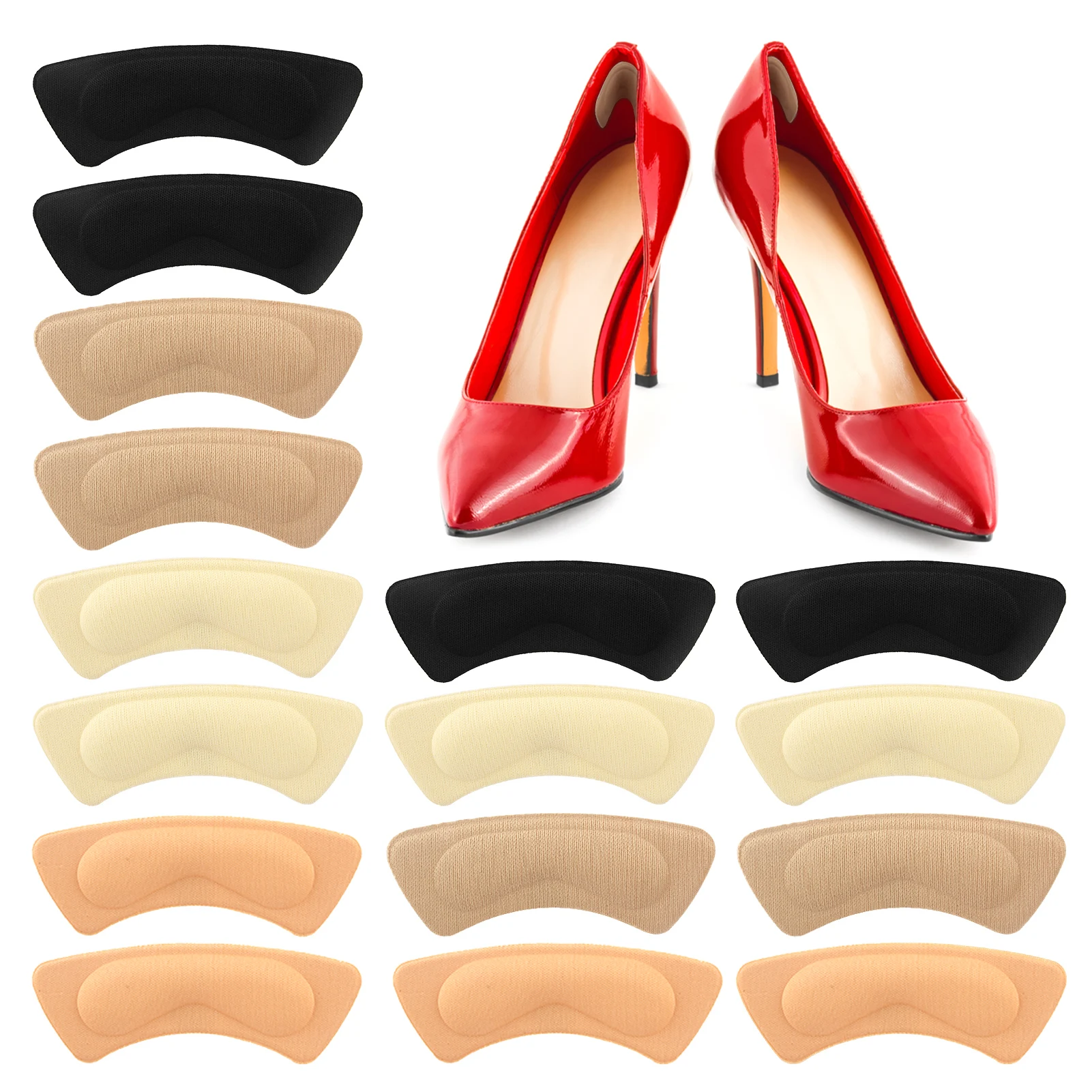 8 пар, подушечки для защиты пятки от боли 
8 пар, подушечки для защиты пятки от боли