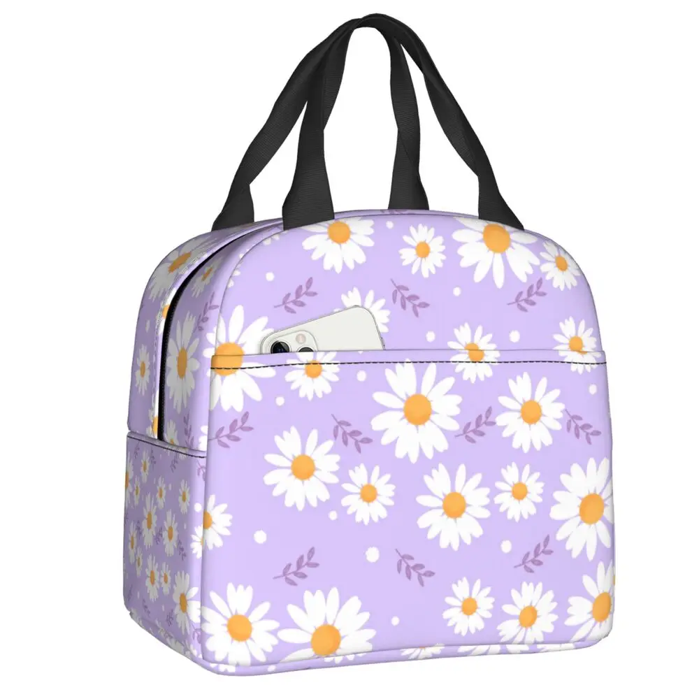Floral Daisy Print Insulated Lunch Bag for Women Resuable Daisies Flowers Cooler Thermal Lunch Box Kids School Children Food Bag
Floral Daisy Print Insulated Lunch Bag for Women Resuable Daisies Flowers Cooler Thermal Lunch Box Kids School Children Food Bag