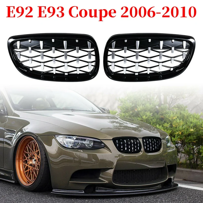 Front Kidney Grill, Front Hood Diamond Grille Meteor Grill For-BMW 3 Series E92 E93 Coupe 2006-2010 Gloss Black+Chrome
Front Kidney Grill, Front Hood Diamond Grille Meteor Grill For-BMW 3 Series E92 E93 Coupe 2006-2010 Gloss Black+Chrome