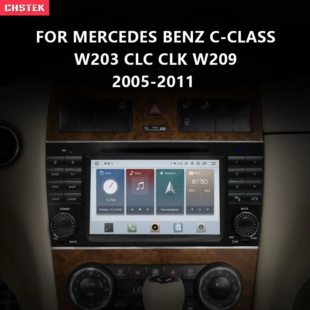 CHSTEK Qualcomm 8G+128G Android 11 Car DVD Radio GPS For Mercedes Benz C-Class W203 CLC CLK W209 2005-2011 Auto CarPlay DSP 2
CHSTEK Qualcomm 8G+128G Android 11 Car DVD Radio GPS For Mercedes Benz C-Class W203 CLC CLK W209 2005-2011 Auto CarPlay DSP 2
