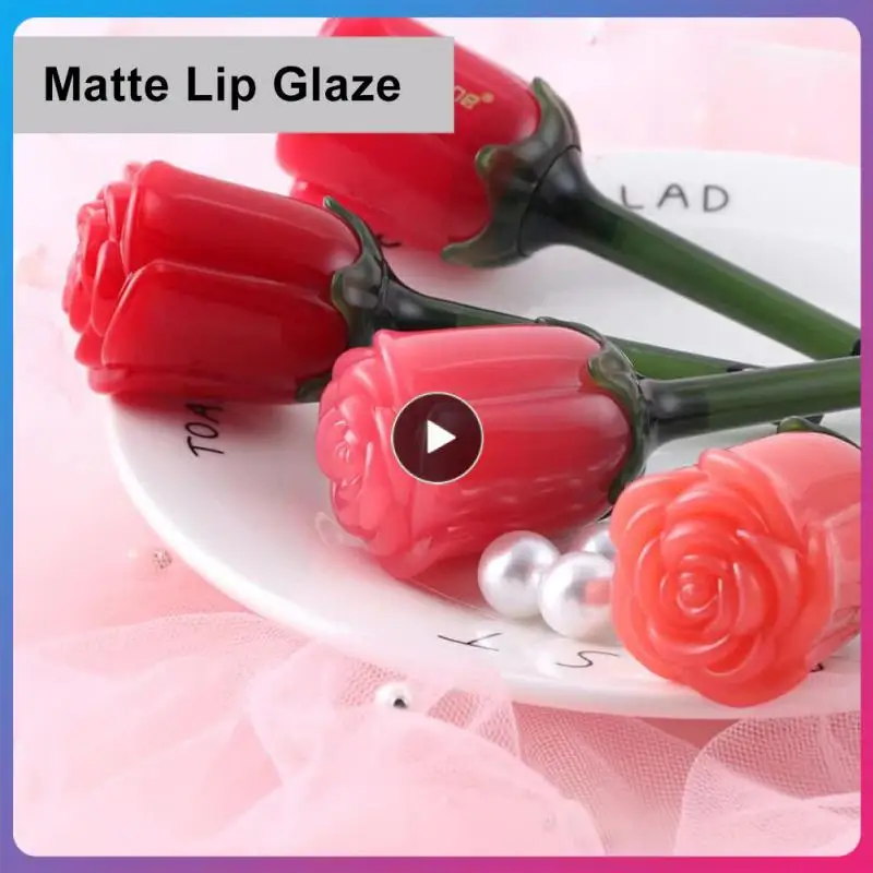 Rose Moisturizing Lip Glaze Mirror Lipstick Matte Texture Lip Gloss Resistant Long Lasting Sexy Red Lip Makeup For Women
Rose Moisturizing Lip Glaze Mirror Lipstick Matte Texture Lip Gloss Resistant Long Lasting Sexy Red Lip Makeup For Women