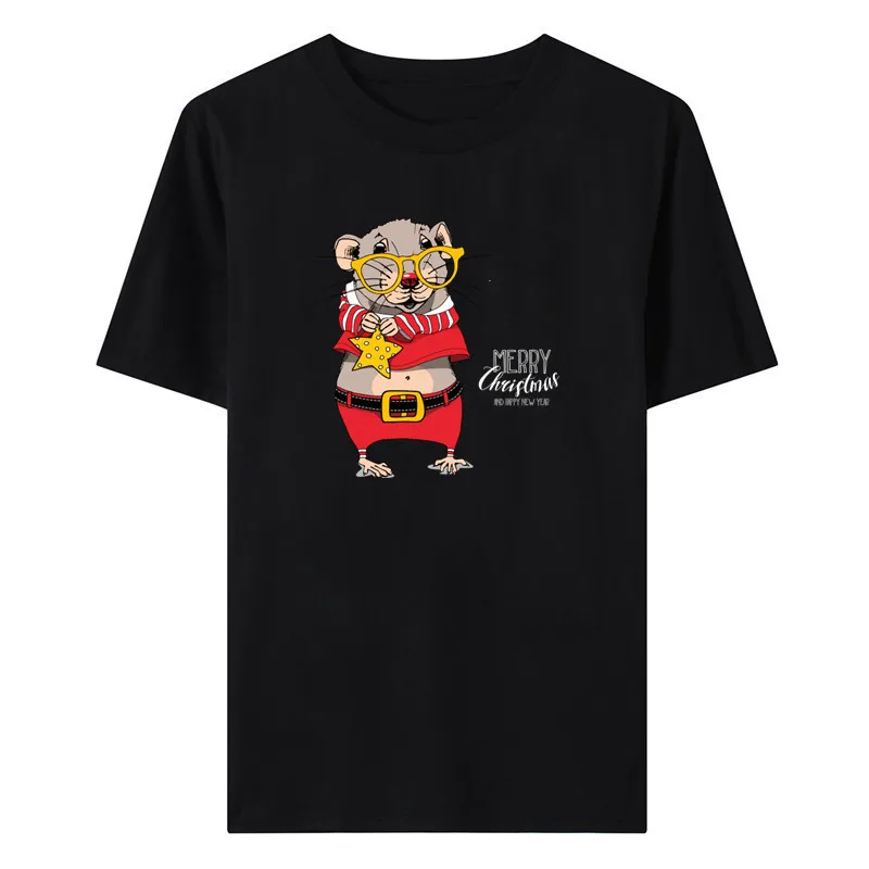 Summer all-match trend casual simple cartoon mouse print short-sleeved T-shirt
Summer all-match trend casual simple cartoon mouse print short-sleeved T-shirt