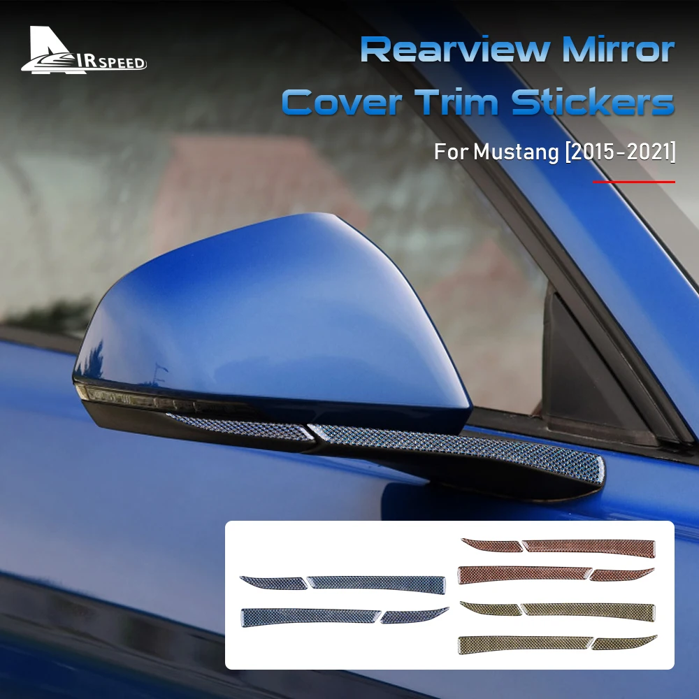 AIRSPEED Carbon Fiber Car Rearview Mirror Pedestal Decorative Cover Trim Strips for Ford Mustang 2015-2021 Accessories Sticker
AIRSPEED Carbon Fiber Car Rearview Mirror Pedestal Decorative Cover Trim Strips for Ford Mustang 2015-2021 Accessories Sticker