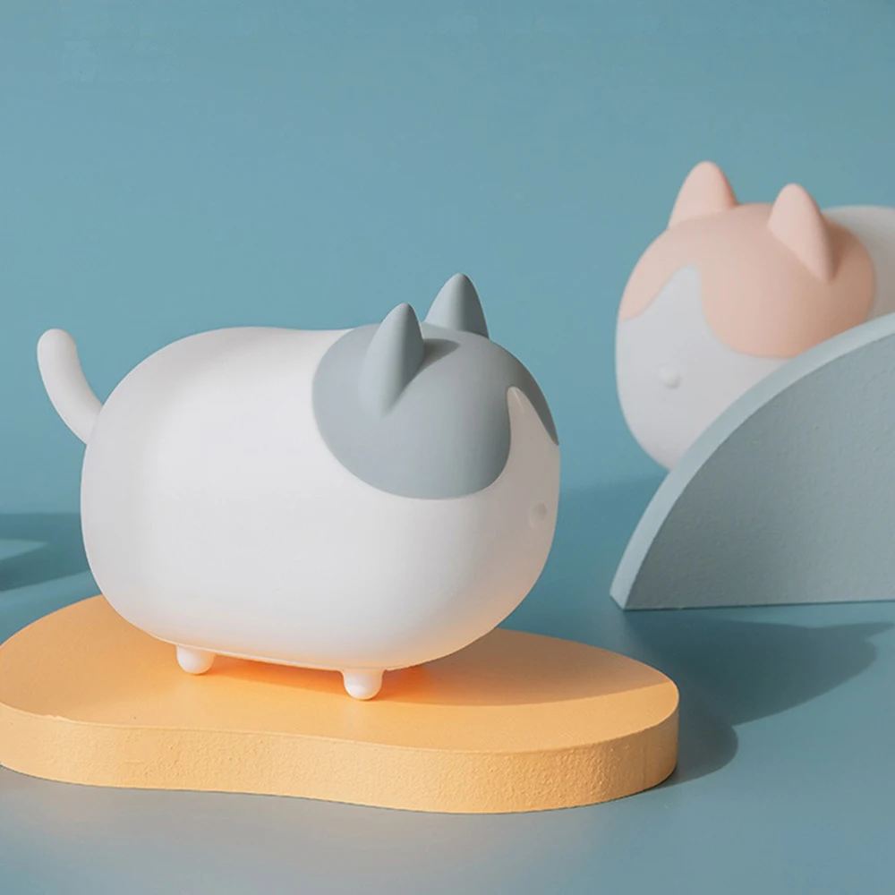 Cartoon Silicone Cat Led Night Light Cute Cat Usb Charging Clap Light Bedside Night Light Eye Protection Sleep Light Kids Gift
Cartoon Silicone Cat Led Night Light Cute Cat Usb Charging Clap Light Bedside Night Light Eye Protection Sleep Light Kids Gift