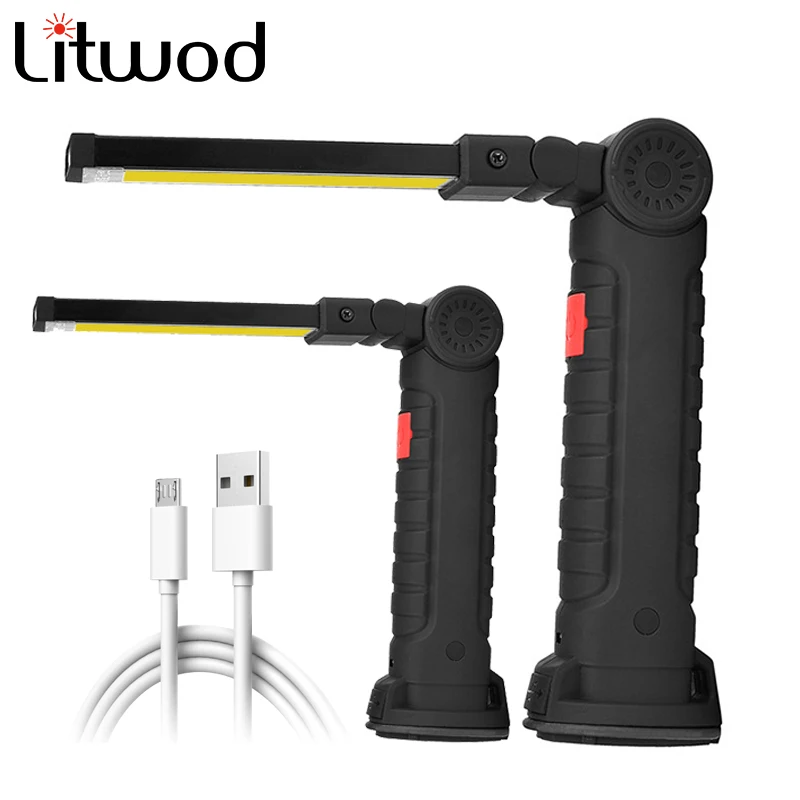 LED Working Lamp Flashlight Built-in Battery USB Rechargeable COB Torch 3 Mode Flash Light Tail Magnet Portable Camping Lantern
LED Working Lamp Flashlight Built-in Battery USB Rechargeable COB Torch 3 Mode Flash Light Tail Magnet Portable Camping Lantern