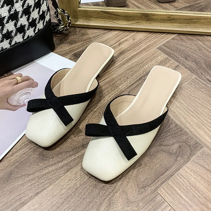 Spring 2022 Women Shoes Flats Indoor Slippers Elegant Loafers Casual Shoes Home Slippers Wrap Toe Slipper Bow Tie Female slipper
Spring 2022 Women Shoes Flats Indoor Slippers Elegant Loafers Casual Shoes Home Slippers Wrap Toe Slipper Bow Tie Female slipper