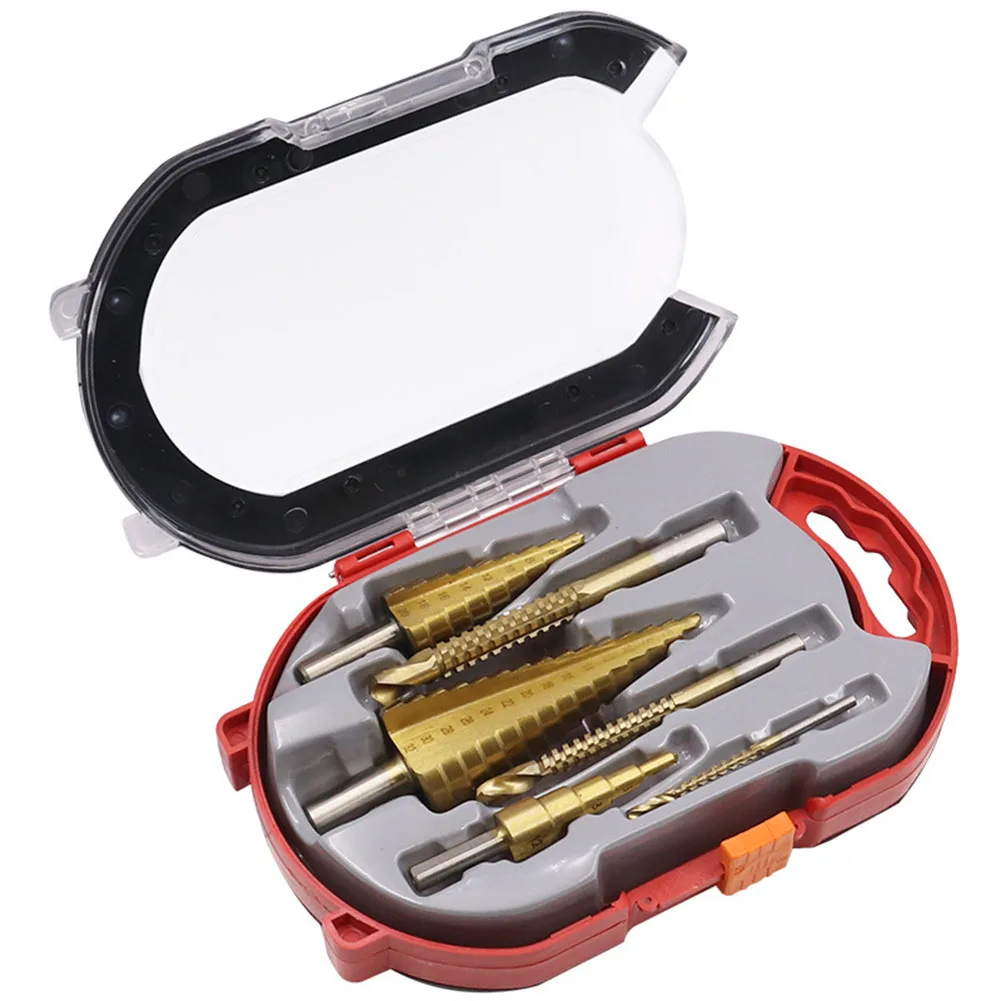 Step Drill Bit Set Drill Bit Set For Groove Cutting Plastic Boards Saw Drill Wood 3mm 4-12 4-20 Aluminum Alloy
Step Drill Bit Set Drill Bit Set For Groove Cutting Plastic Boards Saw Drill Wood 3mm 4-12 4-20 Aluminum Alloy