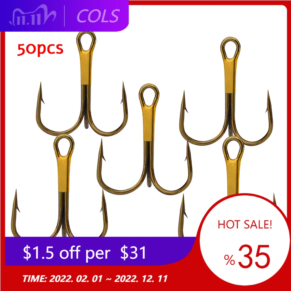 50pcs Stainless Steel Fishing Hooks Black Sharp High Carbon Steel Treble Hook Fishing Tools fishing hook
50pcs Stainless Steel Fishing Hooks Black Sharp High Carbon Steel Treble Hook Fishing Tools fishing hook