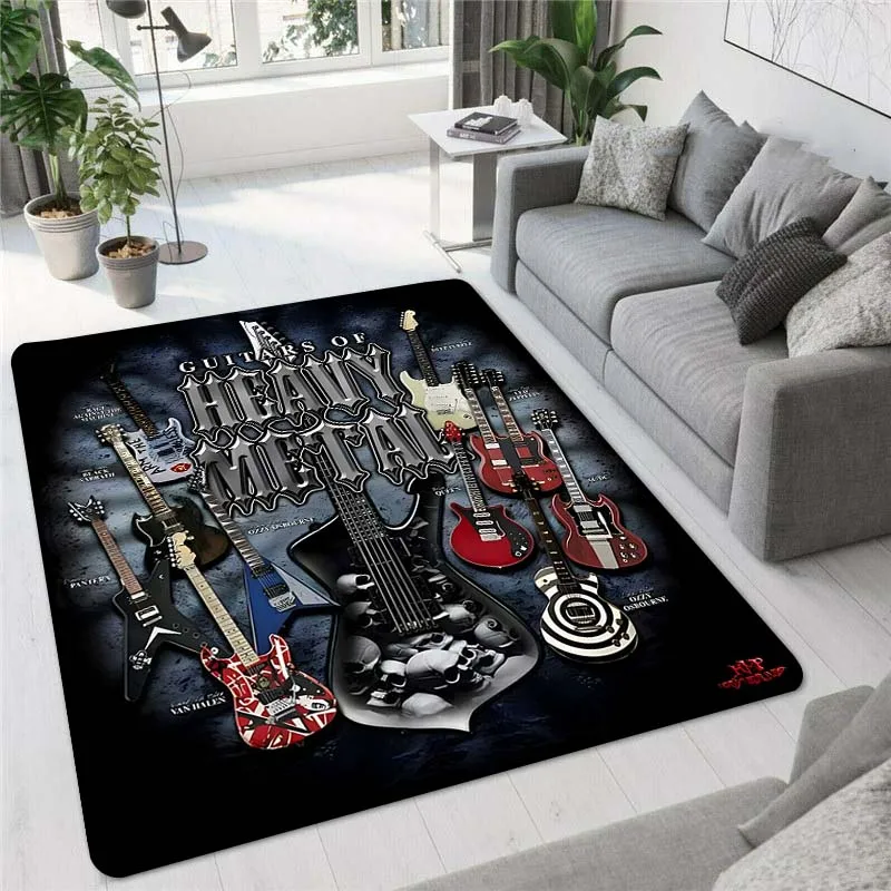 Rock music instrument Electric guitar printed carpet, living room bedroom decorative carpet, kitchen and bathroom anti-skid mat
Rock music instrument Electric guitar printed carpet, living room bedroom decorative carpet, kitchen and bathroom anti-skid mat