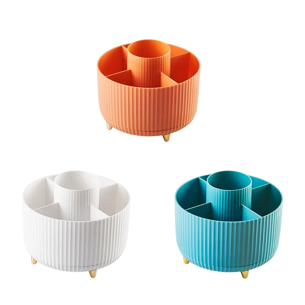 Rotating Makeup Brush Organizer Holder with 5 Compartments Pen Storage Cosmetics Perfume Shelf Dressing Table Orange
Rotating Makeup Brush Organizer Holder with 5 Compartments Pen Storage Cosmetics Perfume Shelf Dressing Table Orange