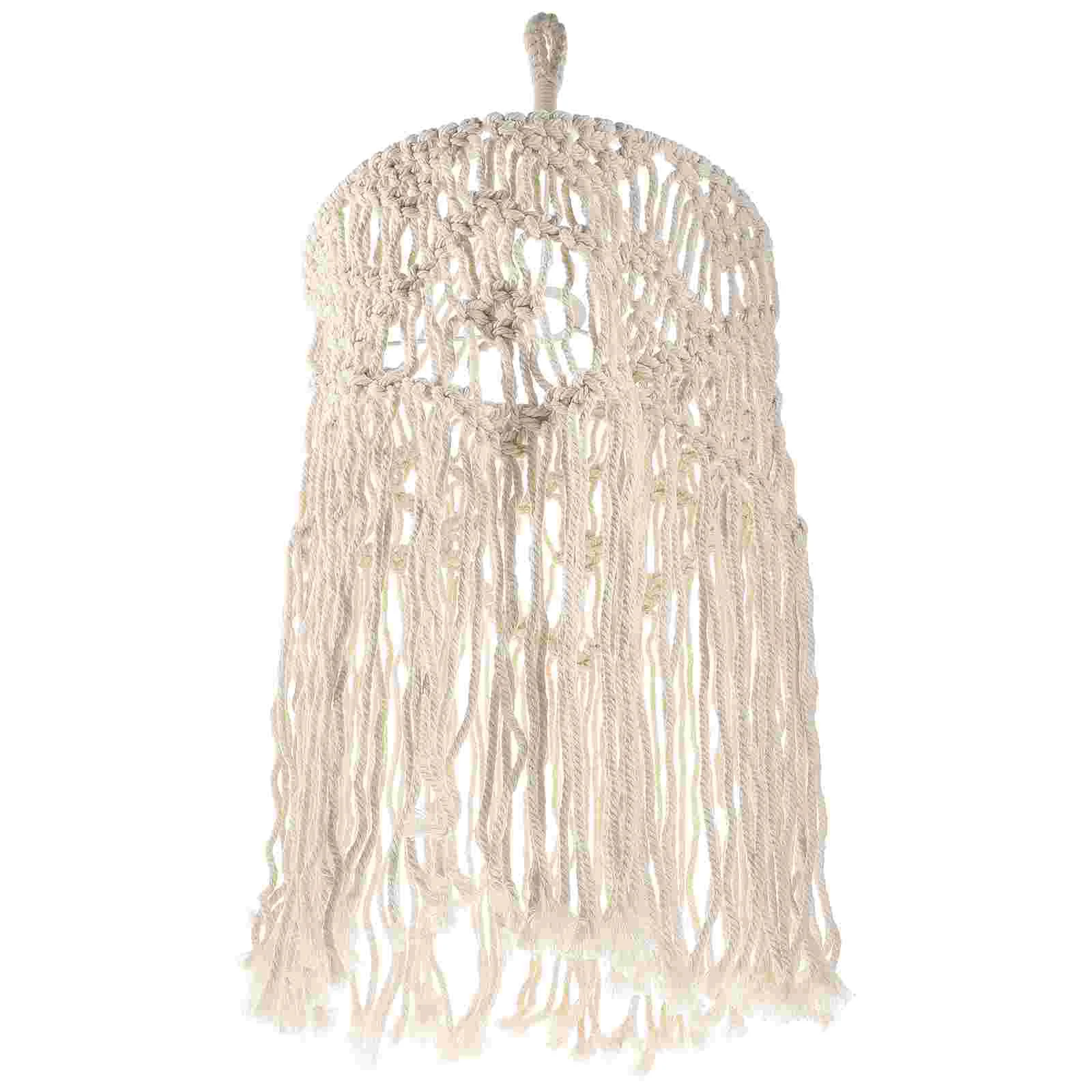 Shade Lamp Lampshade Macrame Light Pendant Cover Woven Tassel Ceiling Hanging Shades Farmhouse Decorative Lantern Rope
Shade Lamp Lampshade Macrame Light Pendant Cover Woven Tassel Ceiling Hanging Shades Farmhouse Decorative Lantern Rope