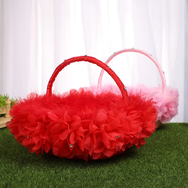 1pcs Lace Bride Flower Basket for Romantic Wedding Party Banquet Decoration Supplies
1pcs Lace Bride Flower Basket for Romantic Wedding Party Banquet Decoration Supplies