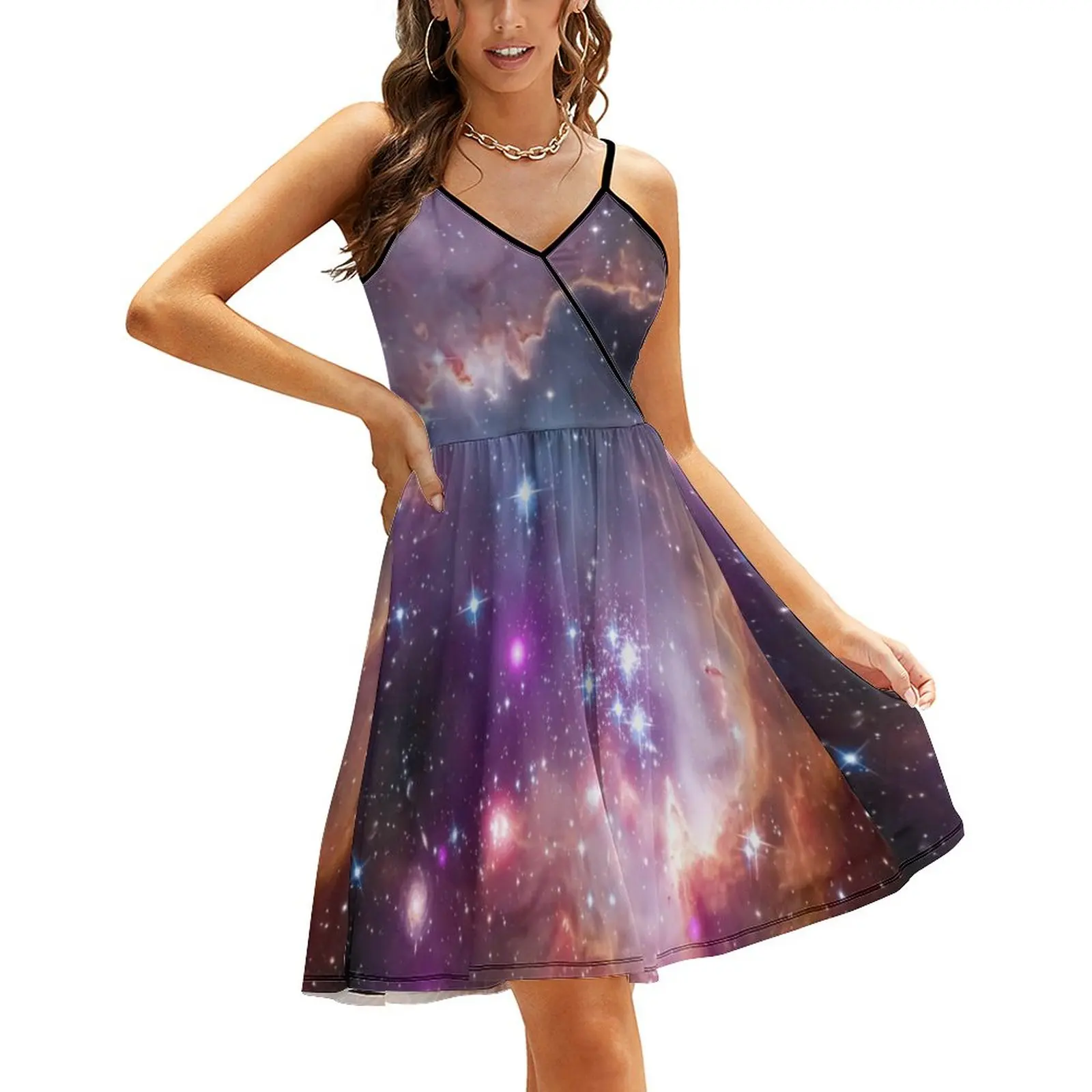 Galaxy Print Casual Dress Spring Off Shoulder Megellanic Cloud Street Wear Dresses Womens Boho Beach Design Vestidos
Galaxy Print Casual Dress Spring Off Shoulder Megellanic Cloud Street Wear Dresses Womens Boho Beach Design Vestidos