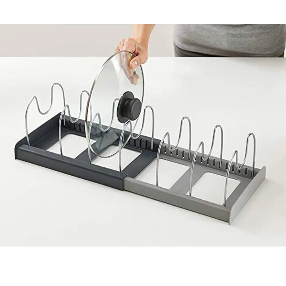 Stainless Steel Retractable and Adjustable Pot Lid Storage Rack Draining Rack Pot Lid Storage Kitchen Supplies
Stainless Steel Retractable and Adjustable Pot Lid Storage Rack Draining Rack Pot Lid Storage Kitchen Supplies
