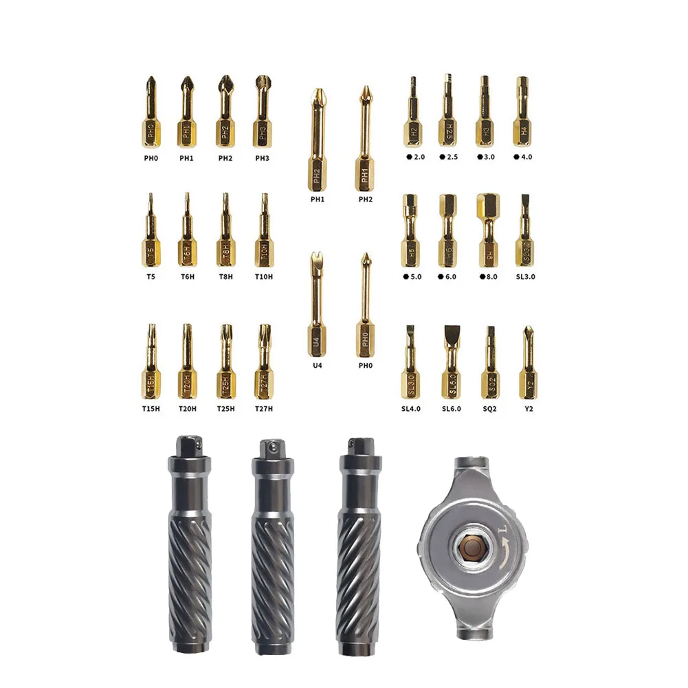 32 In 1 Precision Magnetic Torx Hex Cross Screwdriver Bits Ratchet Wrench Repair For Phone Laptop Non-slip Hand Tool
32 In 1 Precision Magnetic Torx Hex Cross Screwdriver Bits Ratchet Wrench Repair For Phone Laptop Non-slip Hand Tool