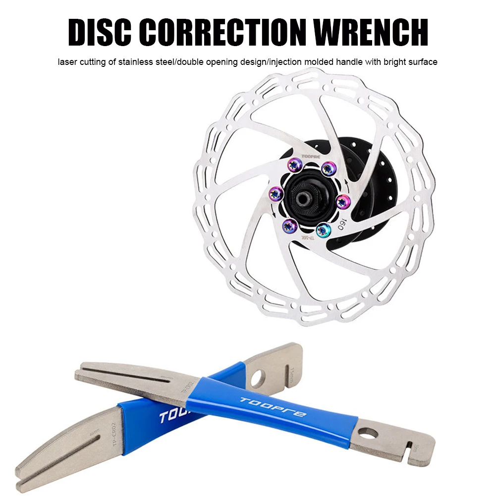 New Bicycle Disc Correction Wrench Tool Disc Brake Rotor Alignment Truing Tool Stainless Steel Bike Brake Repair Adjustment Tool
New Bicycle Disc Correction Wrench Tool Disc Brake Rotor Alignment Truing Tool Stainless Steel Bike Brake Repair Adjustment Tool