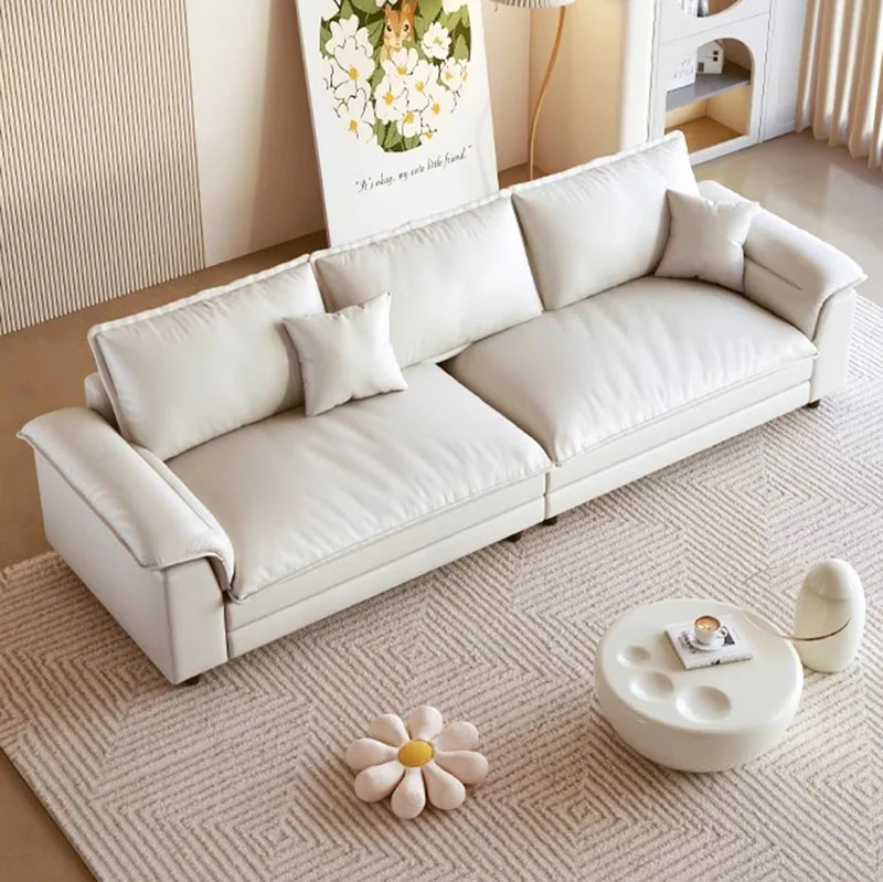 

Секционные диваны для гостиной, кожаное кресло с откидывающейся спинкой в скандинавском стиле, напольное кресло, европейская роскошная мебель для дома