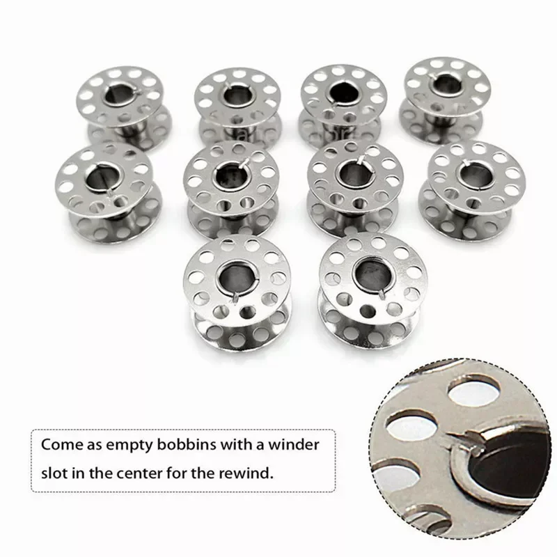 25PCS Stainless Steel Metal Bobbins Spool Sewing Craft Tools Sewing Machine Bobbins Spool for Brother Singer
25PCS Stainless Steel Metal Bobbins Spool Sewing Craft Tools Sewing Machine Bobbins Spool for Brother Singer