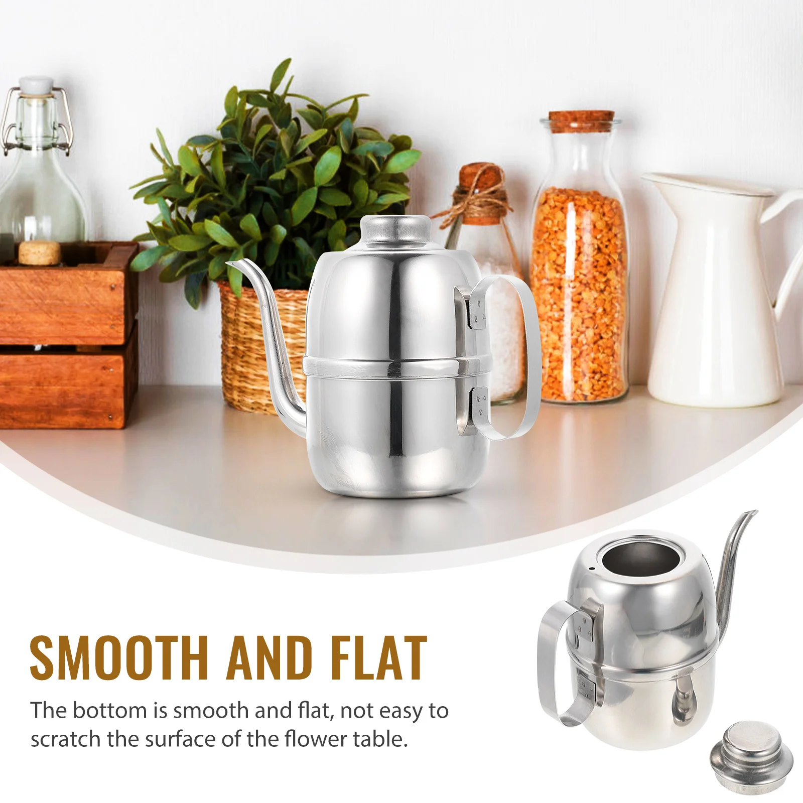Oil Dispenser Bottle Olive Vinegar Sauce Kitchen Container Soy Cruet Stainless Pot Steel Cooking Kettlebottles Spout Tea Jar 
Oil Dispenser Bottle Olive Vinegar Sauce Kitchen Container Soy Cruet Stainless Pot Steel Cooking Kettlebottles Spout Tea Jar