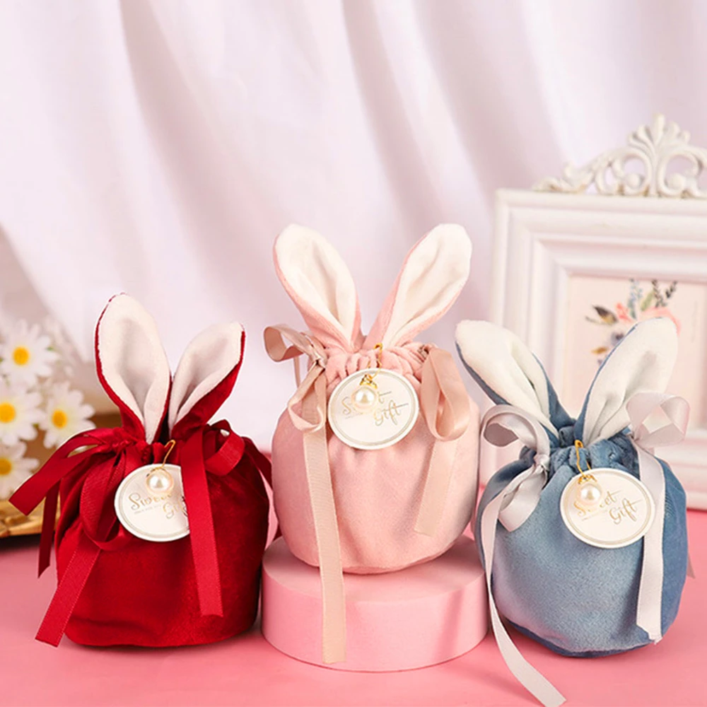 New Easter Bunny Gift Packing Bags Velvet Valentine's Day Rabbit Chocolate Candy Bags Wedding Birthday Party Jewelry Organizer
New Easter Bunny Gift Packing Bags Velvet Valentine's Day Rabbit Chocolate Candy Bags Wedding Birthday Party Jewelry Organizer