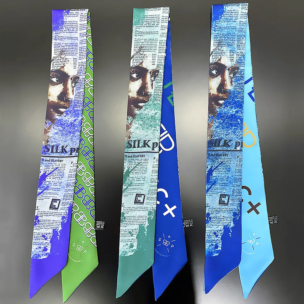 2022 New Skinny Letter Printing Silk Scarf For Women Luxury Brand Women Tie Fashion Head Scarves For Ladies Female Bow Ties
2022 New Skinny Letter Printing Silk Scarf For Women Luxury Brand Women Tie Fashion Head Scarves For Ladies Female Bow Ties