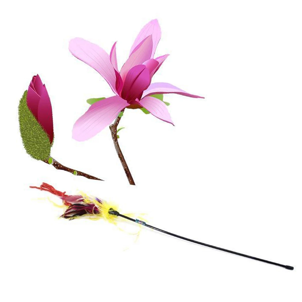 Cat Wand Faux Feather Interactive Bell Kitten Teaser Toy Pet Pole Wand For Cat Playing Toy Cat Stick Toy Rod Chaser Toy Supply
Cat Wand Faux Feather Interactive Bell Kitten Teaser Toy Pet Pole Wand For Cat Playing Toy Cat Stick Toy Rod Chaser Toy Supply