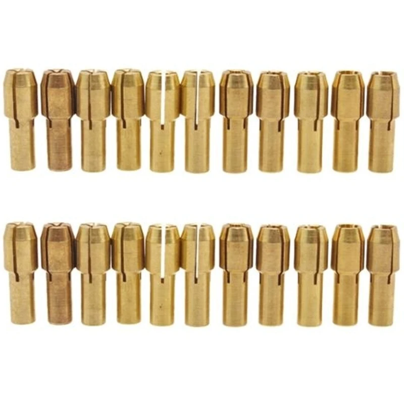 Fashion 22Pcs Mini Drill Brass Collet Chuck Accessories For Dremel Rotary Power Tool
Fashion 22Pcs Mini Drill Brass Collet Chuck Accessories For Dremel Rotary Power Tool