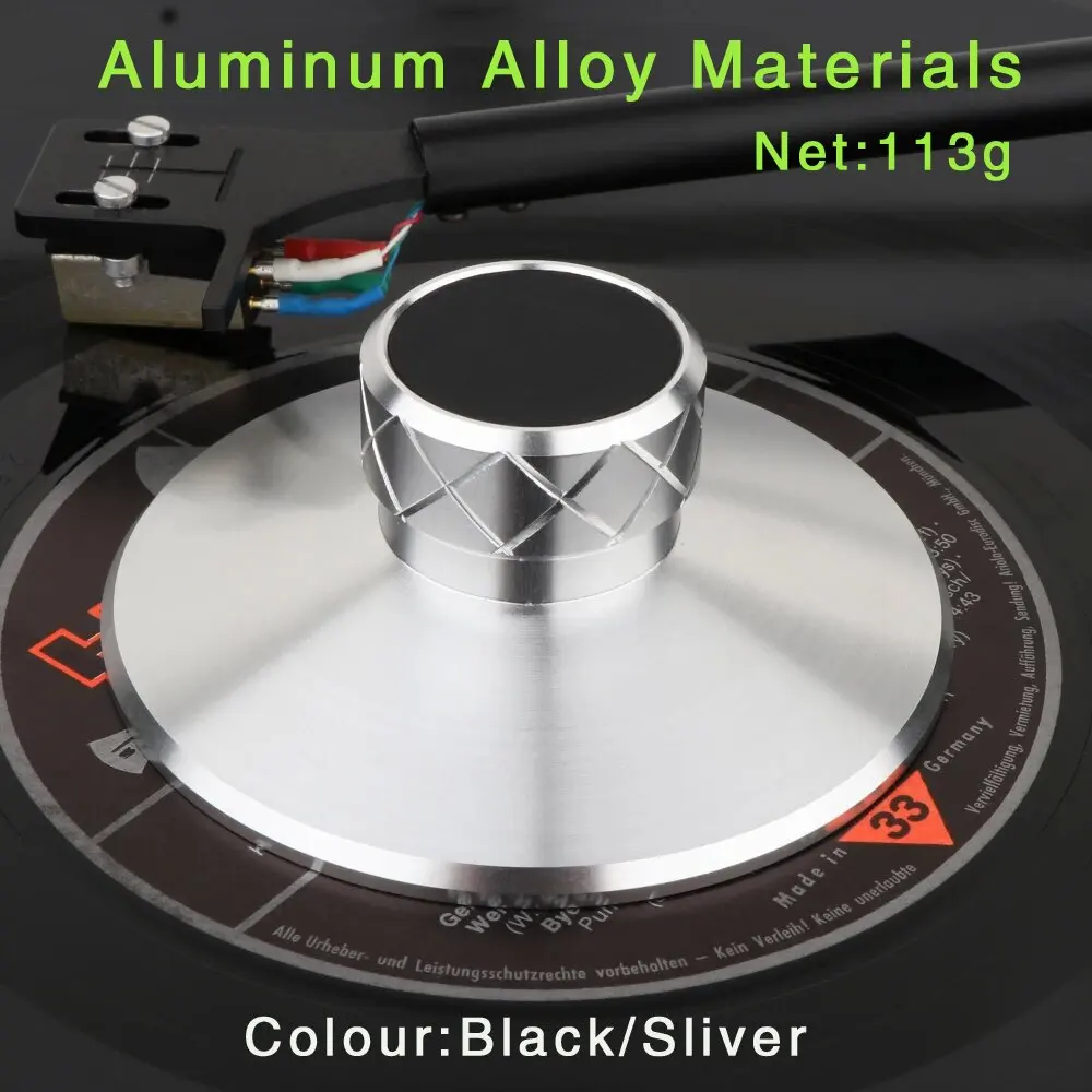 HIFI Aluminum Metal Vinyl Record LP Record Player Accessories Stabilizer Disc Balanced Clamp for Turntable Black and Sliver
HIFI Aluminum Metal Vinyl Record LP Record Player Accessories Stabilizer Disc Balanced Clamp for Turntable Black and Sliver