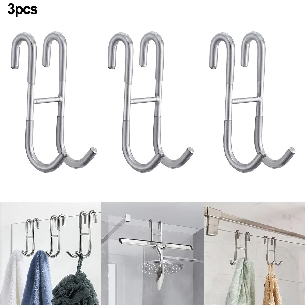 Bathroom Shower Door Hook Stainless Steel Glass Door Shower Towel Rack Towel Holder Hanger Muti-function Hook Bathroom Accessory
Bathroom Shower Door Hook Stainless Steel Glass Door Shower Towel Rack Towel Holder Hanger Muti-function Hook Bathroom Accessory