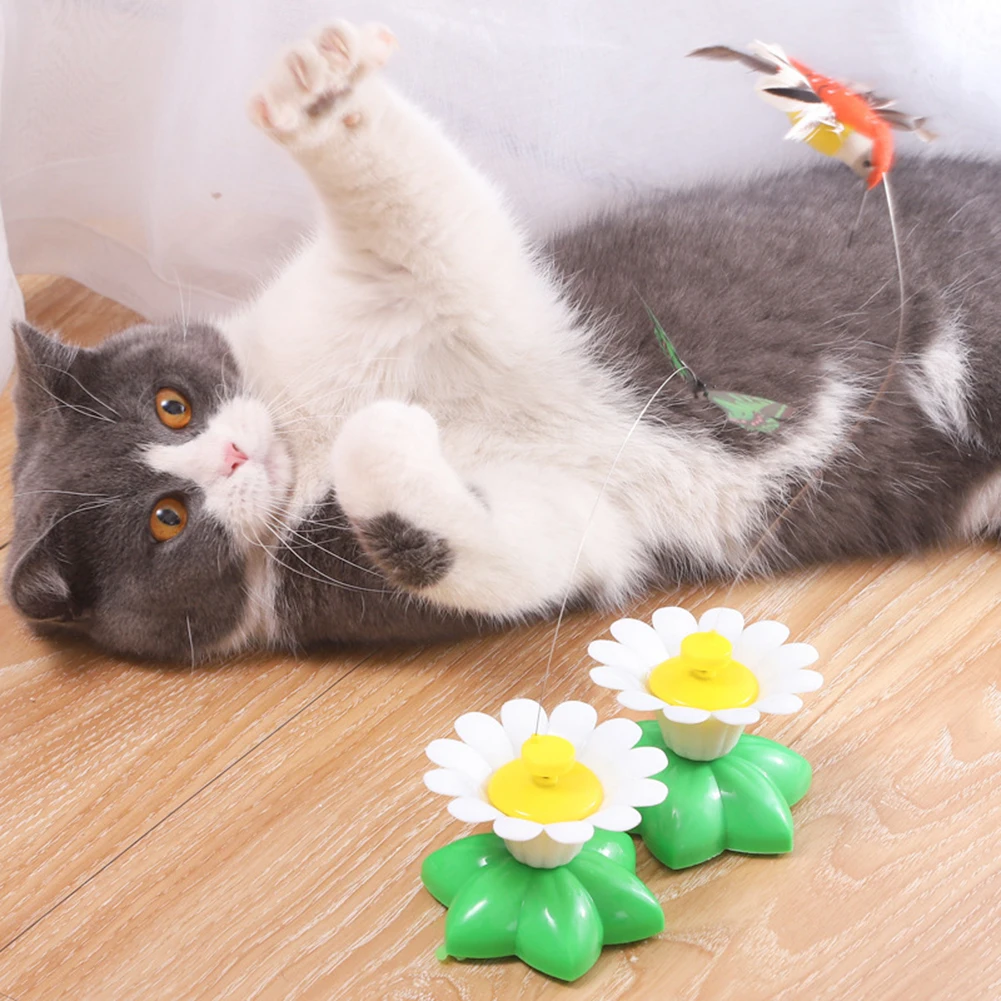 Electric Rotating Funny Cat Toy Bird Butterfly Pet Interactive Automatic Teaser Kitten Scratch Trainning Random Color
Electric Rotating Funny Cat Toy Bird Butterfly Pet Interactive Automatic Teaser Kitten Scratch Trainning Random Color