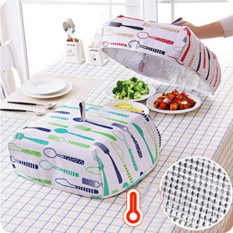 Foldable Insulated Food Cover Aluminum Foil Table Hot Food Insulation Cover Plate Cover Flies Mosquito Dustproof
Foldable Insulated Food Cover Aluminum Foil Table Hot Food Insulation Cover Plate Cover Flies Mosquito Dustproof