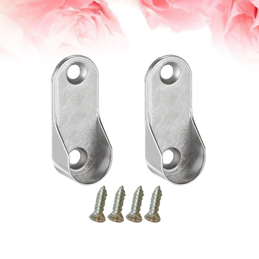 Oval Closet Rod End Supports Wardrobe Bracket Zinc Alloy Closet Rod Holders for Curtain Shower Rod Furniture Accessories
Oval Closet Rod End Supports Wardrobe Bracket Zinc Alloy Closet Rod Holders for Curtain Shower Rod Furniture Accessories