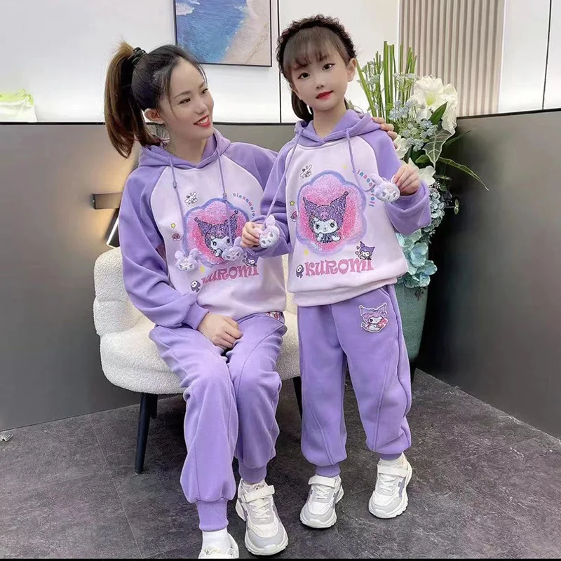 Sanrio Sweet Kawaii Kuromi Anime Long Sleeve Hoodie Pants Autumn Winter Cute Cartoon Thick Shirt Cloth Two-Piece Kids Gifts
Sanrio Sweet Kawaii Kuromi Anime Long Sleeve Hoodie Pants Autumn Winter Cute Cartoon Thick Shirt Cloth Two-Piece Kids Gifts