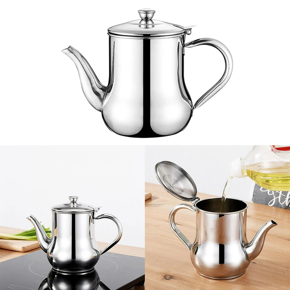 1 Kitchen Oil Bottle Oil Pot Soy Sauce Pot Seasoning Bottle Durable Stainless Steel Kitchen Cooking Oil Leak Proof Device
1 Kitchen Oil Bottle Oil Pot Soy Sauce Pot Seasoning Bottle Durable Stainless Steel Kitchen Cooking Oil Leak Proof Device