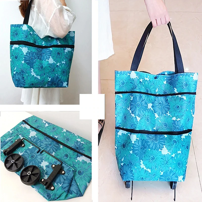Trolley Bag With Wheels Large Reusable Cloth Hand Tote Bolsas Supermarket Grocery Pull Large Capacity Foldable Shopping Cart Bag
Trolley Bag With Wheels Large Reusable Cloth Hand Tote Bolsas Supermarket Grocery Pull Large Capacity Foldable Shopping Cart Bag