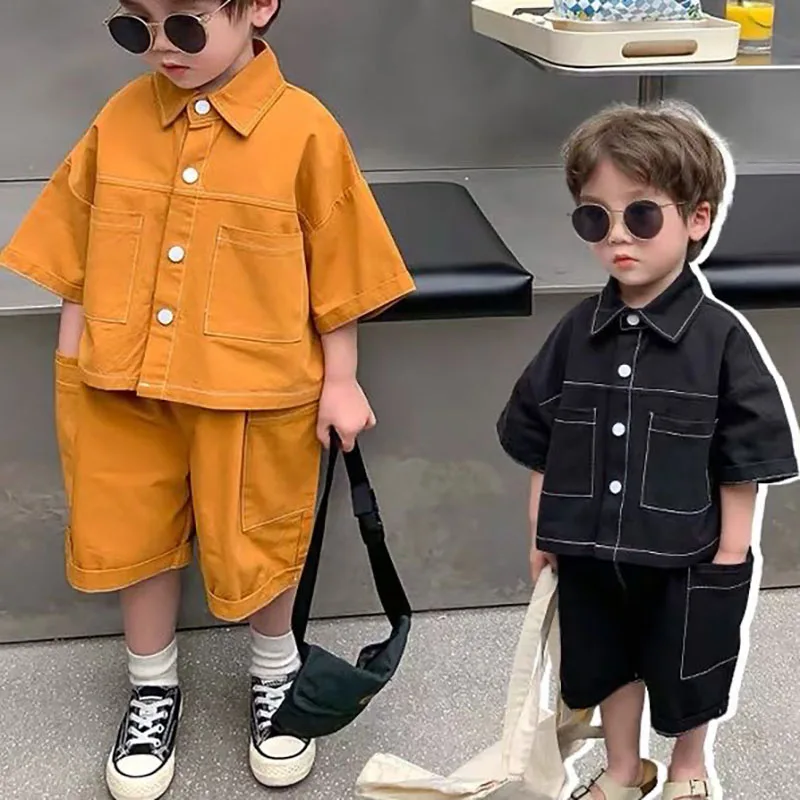2023 Fashion Summer Boys Baby Clothes Outfits Kids Boy Set Fashion Shirt + Shorts 2-Piece Set Fashion Birthday Outfit 2-9 Yrs
2023 Fashion Summer Boys Baby Clothes Outfits Kids Boy Set Fashion Shirt + Shorts 2-Piece Set Fashion Birthday Outfit 2-9 Yrs
