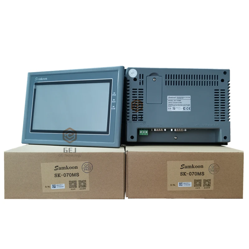 7 Inch SK-070MS Samkoon HMI DC 24V Resolution 800*480 with Ethernet Touch Screen HMI 
7 Inch SK-070MS Samkoon HMI DC 24V Resolution 800*480 with Ethernet Touch Screen HMI