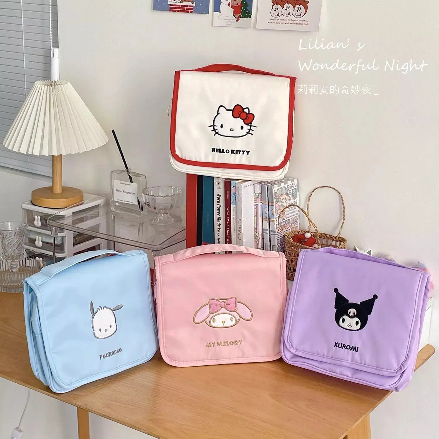 Новинка косметичка Hellokitty Sanrio многофункциональная вместительная портативная