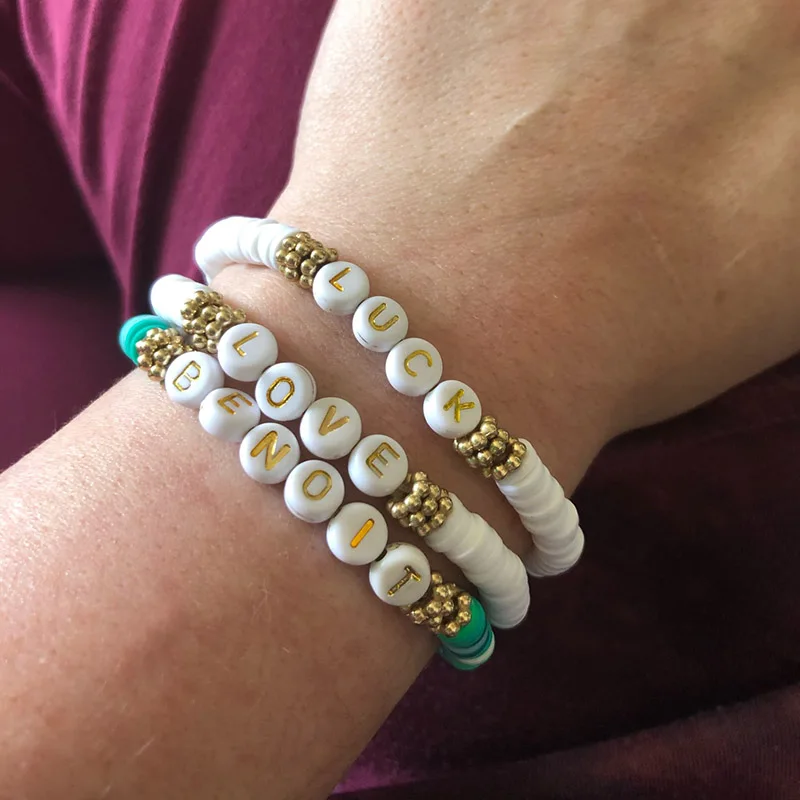 DIY Digital Letter Bracelets Boho Name Women Number Handmade Custom Disc Beads Pulseras African Fashion Girls Silicone sales
DIY Digital Letter Bracelets Boho Name Women Number Handmade Custom Disc Beads Pulseras African Fashion Girls Silicone sales