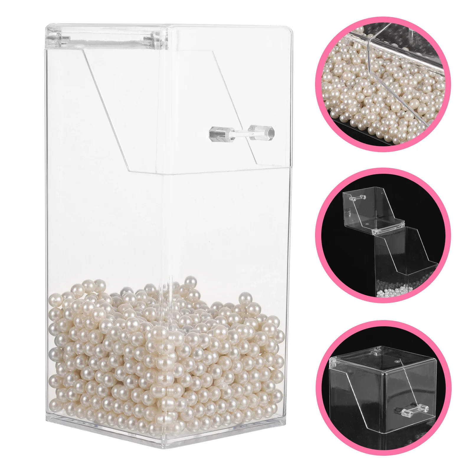 Covered Makeup Brush Holder Tabletop Clear Holder Multi-use Makeup Holder With Lid And Pearl Beads
Covered Makeup Brush Holder Tabletop Clear Holder Multi-use Makeup Holder With Lid And Pearl Beads