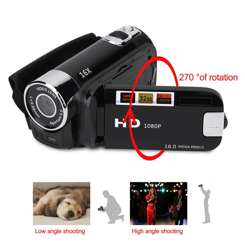 1080P Video Camera Camcorder Night Vision 16M 16x Optical Zoom Digital Video Camera for Vlogger Videos Shooting Recording Camera
1080P Video Camera Camcorder Night Vision 16M 16x Optical Zoom Digital Video Camera for Vlogger Videos Shooting Recording Camera