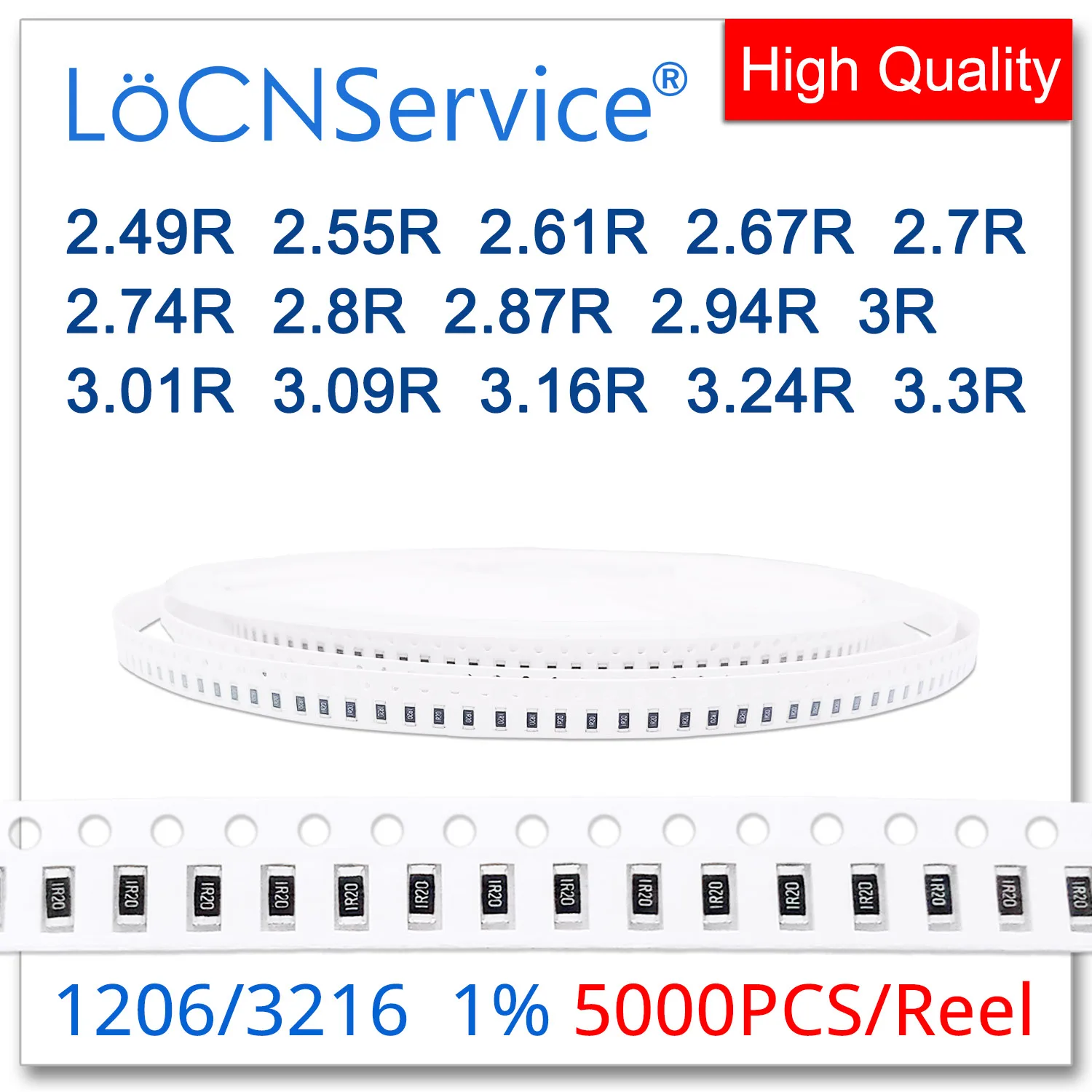 LoCNService 1206 1% 5000 шт. 2.49R 2.55R 2.61R 2.67R 2.7R 2.74R 2.8R 2.87R 2.94R 3R 3.01R 3.09R 3.16R 3.24R 3.3R 3216 резистор
LoCNService 1206 1% 5000 шт. 2.49R 2.55R 2.61R 2.67R 2.7R 2.74R 2.8R 2.87R 2.94R 3R 3.01R 3.09R 3.16R 3.24R 3.3R 3216 резистор