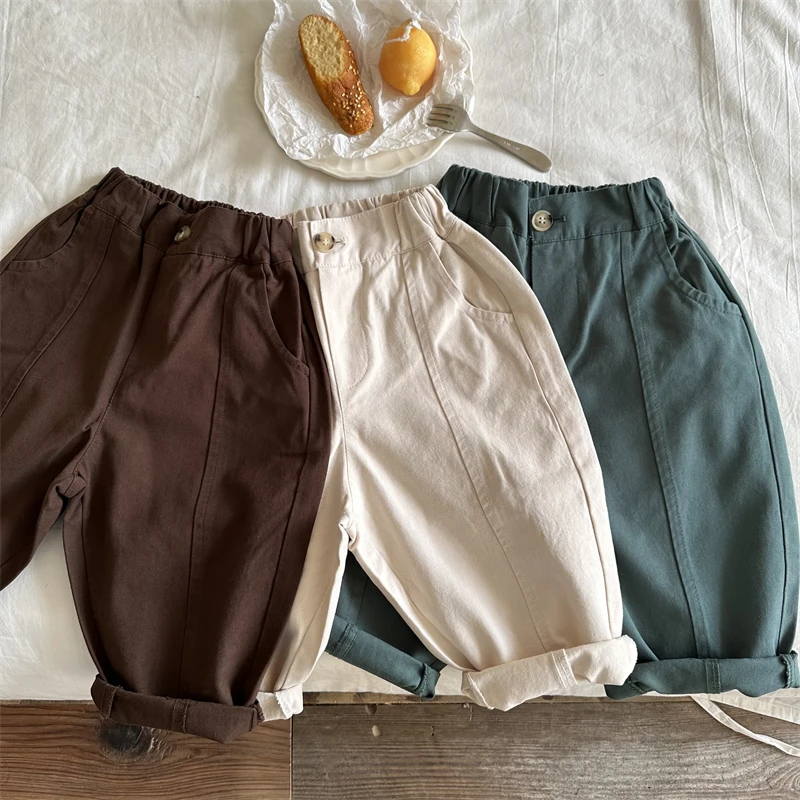 Children's Trousers 2023 Spring Autumn Boys and Girls Solid Color Patchwork Casual Pants Personality Baby Wide-Leg Harem Pants
Children's Trousers 2023 Spring Autumn Boys and Girls Solid Color Patchwork Casual Pants Personality Baby Wide-Leg Harem Pants