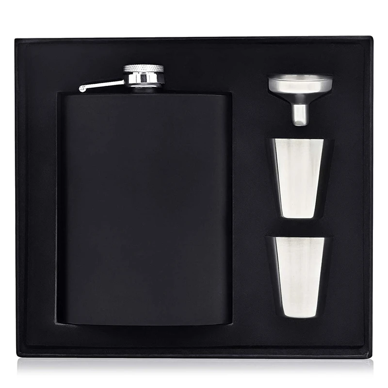 Hip Flask Set, 8 Oz Hip Flask With Funnel And 2 Small Glasses Portable Pocket Whiskey Flask For Men Bar Party
Hip Flask Set, 8 Oz Hip Flask With Funnel And 2 Small Glasses Portable Pocket Whiskey Flask For Men Bar Party