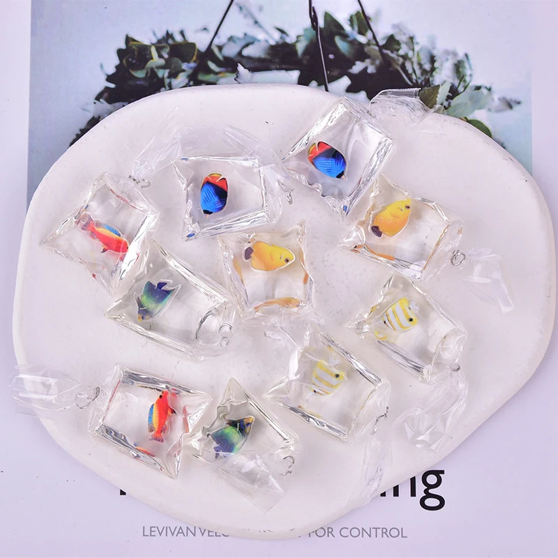 10pcs 29×52mm DIY Materia Ocean Coral Fish Bag Resin Charms Transparent Small Fish In Water Bag Pendant Jewelry Making Handmade
10pcs 29×52mm DIY Materia Ocean Coral Fish Bag Resin Charms Transparent Small Fish In Water Bag Pendant Jewelry Making Handmade